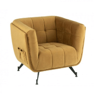 FAUTEUIL LOUNGE MARIANAH OCRE