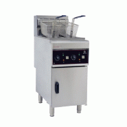 Friteuse électrique sur coffre avec vanne de vidange 2 cuves 10+10L 400V CUISTANCE Friteuse électrique sur coffre avec vanne de vidange 2 cuves 10+10L 400V CUISTANCE