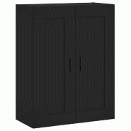 Helloshop26 - Armoire murale design élégant 69,5 x 34 x 90 cm grand espace de rangement en bois noir 02_0048925 - noir aluminium 3000235557949
