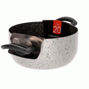 Mamù JANE2CAS2MXXXX20 Plat à four antiadhésif en aluminium avec deux poignées, 20 cm - gris aluminium JANE2CAS2MXXXX20