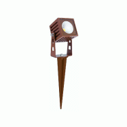 Projecteur Led Zas Sq Xl 7W 40° 3000K En Aluminium Texturé Finition Corten Pour Éclairage Extérieur Professionnel - Beneito & Faure - blanc 843659