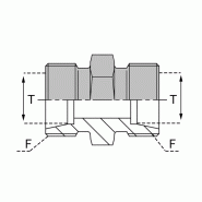 Raccords à bague Double - FUMM000006 - UMM 06S NE avec joint élastomère encastré