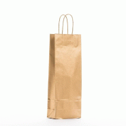 Sac kraft or poignées torsadées 22x10x29cm - par 50