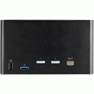Switch KVM 2 Ports Quadruple àÉcran DisplayPort - 4K 60Hz UHD HDR - Concentrateur KVM 4K DP 1.2 avec