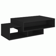VidaXL Table basse Noir 105x55x32 cm Bois d’ingénierie Modèle Apex Prestige Élite - 808523