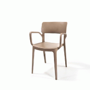 Wing - Fauteuil empilable en polypropylène sable