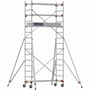 Échafaudage roulant aluminium AL 165 version standard - Hauteur de travail : 4,80 m - DUARIB - 613313 Échafaudage roulant aluminium AL 165 version standard - Hauteur de travail : 4,80 m - DUARIB - 613313