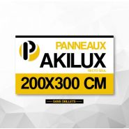 Akilux - panneau de chantier - panneau chantier - dimensions 200x300cm