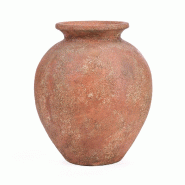 Bazar Bizar Vase en terre cuite 45x45x50 cm rouille - JABR109Te-XL