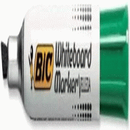 BiC Marqueur effaçable à sec Velleda 1781, pointe biseau 3,4 à 5,5 mm, encre verte - 3086121781025