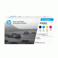 CLT-P406C Pack de 4 cartouches authentiques de toner cyan/magenta/jaune/noir