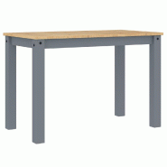 Décoshop26 - Table de salle à manger styke rustique modernes 117 x 60 x 75 cm bois massif de pin gris DEC036903 - gris Bois massif 3000261461791