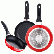 Ensemble de 3 poêles 16/20/24 cm San Ignacio collection Navy Red - Q3404