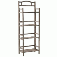 Étagère en bois 52x27x144cm - pliable