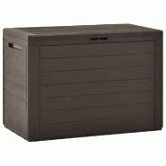 Helloshop26 - Coffre boîte meuble de jardin rangement 78 x 44 x 55 cm marron 02_0013100 - marron 3000714682728