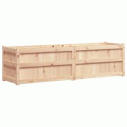 Helloshop26 - Jardinière bac lit surélevé plantes fleurs terrasse jardin 180 x 50 x 50 cm bois de pin massif marron 02_0037473 - 3000213874624 Helloshop26 - Jardinière bac lit surélevé plantes fleurs terrasse jardin 180 x 50 x 50 cm bois de pin massif marron 02_0037473 - 3000213874624