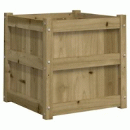 Helloshop26 - Jardinière bac lit surélevé plantes fleurs terrasse jardin 50 x 50 x 50 cm bois de pin imprégné marron 02_0037664 - 3000213920772 Helloshop26 - Jardinière bac lit surélevé plantes fleurs terrasse jardin 50 x 50 x 50 cm bois de pin imprégné marron 02_0037664 - 3000213920772