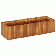 Helloshop26 - Jardinière lit surélevé plantes fleurs jardin 100 x 30 x 25 cm bois massif d'acacia 02_0000974 - 3000073121531 Helloshop26 - Jardinière lit surélevé plantes fleurs jardin 100 x 30 x 25 cm bois massif d'acacia 02_0000974 - 3000073121531