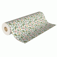 Papier cadeau kraft brun Noël champêtre 0,70x50m
