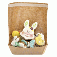 Sachet à large fenêtre et fermeture adhésive 20x24/21x3,5cm - par 100