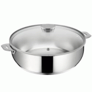 Sauteuse Salvaspazio+ avec son couvercle 26 cm en - Argent Rond Inox Lagostina 29.5x29.5 cm - 8002531548268 Sauteuse Salvaspazio+ avec son couvercle 26 cm en - Argent Rond Inox Lagostina 29.5x29.5 cm - 8002531548268