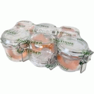 Set de 6 bocaux en verre à armature 200 ml Le Pratique - 3700206411873 Set de 6 bocaux en verre à armature 200 ml Le Pratique - 3700206411873