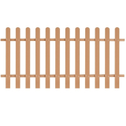 Vidaxl clôture à piquets wpc 200x100 cm 42824