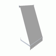 WASABI Store extérieur fenêtre enroulable 120 x 120 cm Gris – Toile protection solaire UV Polyester 200 gr/m2 - gris polyester BTW110003