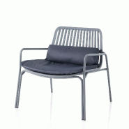 AQA Design Ensemble de 2 chaises intérieures/extérieures en tissu gris AGNES L.78 P.69,5 H.74,5 MP02917 - gris textile MP02917 AQA Design Ensemble de 2 chaises intérieures/extérieures en tissu gris AGNES L.78 P.69,5 H.74,5 MP02917 - gris textile MP02917