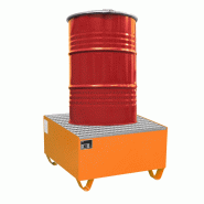 Bac de rétention acier - Capacité de rétention 222 litres
