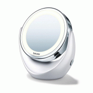 BEURER Miroir Grossissant Lumineux X5 bs49 - argenté 4211125584016