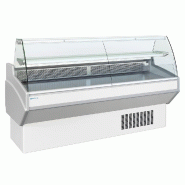 Comptoir d'exposition blanc vitrage bombé froid ventilé +3/+6°... - PAL130BV