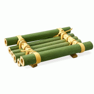 ECOLOMIQUE - 20 Pcs - Radeau tube bambou "Nikko" - 8 x 5 cm - marron Bambou ECO209BBTU85