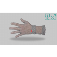 Gants réversibles avec manchette courte cotte de maille inox agro-alimentaire WILCO fabriqués en France - GCMWLINX-MN06/GMC_0