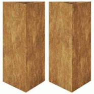 Helloshop26 - Jardinière bac lit surélevé plantes fleurs jardin terrasses lot de 2 triangulaire 40 x 34,5 x 70 cm acier corten 02_0039101 - 3000218 Helloshop26 - Jardinière bac lit surélevé plantes fleurs jardin terrasses lot de 2 triangulaire 40 x 34,5 x 70 cm acier corten 02_0039101 - 3000218