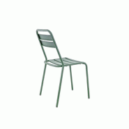 Matelpro - Chaise de brasserie empilable pour terrasse en métal Bastien - SaugeEmpilable jusqu'à 8 chaises - 3667117457614