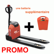 Pack promo Transpalette électrique ELEP 15A - 1500kg + Batterie 24V/30AH (sans livraison)