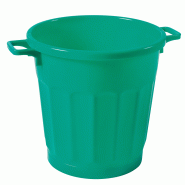 Poubelle ronde tri sélectif 50L Gilac - Vert_0