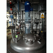 Réacteur atex en acier inoxydable 316l 11.950 litres avec agitateur et demi-coquille d'occasion
