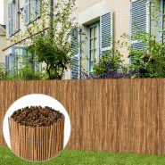 Vidaxl clôture en bambou 500x100 cm 312296