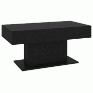 VidaXL Table basse noir 96x50x45 cm bois d'ingénierie Modèle Atlas Infinite Studio - 806832