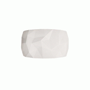 Zafferano Angled Applique D'Intérieur En Céramique Artisanale Led Avec Gradation Triac Et Température De Couleur Réglable, Finition Blanc, 22.2W -