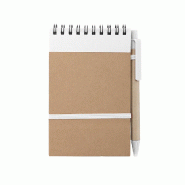 10x Bloc-notes et stylo en carton blanc - 8412536822414