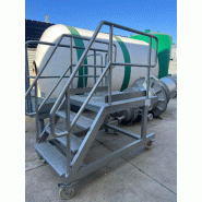 Échelle en acier inoxydable à roues - référence                        :                         c8766