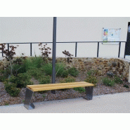 Banc public en bois atech banquette origami