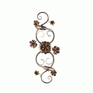 BeLight Iris Plafonnier En Fer Laqué Marron Décor Or Antique 2 Lumières D.74X37 Bl169-Pl2-Br - marron 8050713212599
