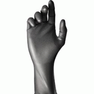 Boîte de 50 gants jetables Juba en nitrile noir taille 7, non poudrés - 8423752202898 Boîte de 50 gants jetables Juba en nitrile noir taille 7, non poudrés - 8423752202898