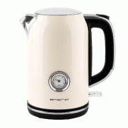 Bouilloire rétro Emerio – 1,7 L – Base pivotante à 360° – Technologie Strix Control – Résistance cachée – 2200 W – WK-133282.1 – Cr