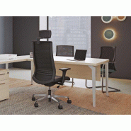 Bureau de direction Elite SPLC - plateau bois mélaminé 38 mm - 180/200 x 90 cm - design acier - en stock Bureau de direction Elite SPLC - plateau bois mélaminé 38 mm - 180/200 x 90 cm - design acier - en stock