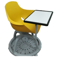 Chaise de formation avec tablette écritoire rotative our les instituts de formation, écoles, salles de conférence - GOYA